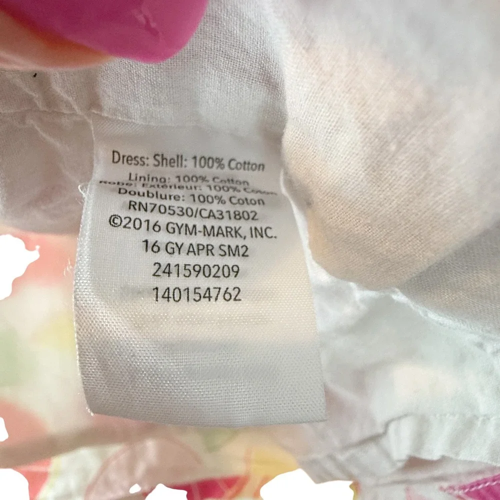 Gymboree Girls Fruit Punch 2016 Citrus Print Smocked‎ Sundress Size 3T